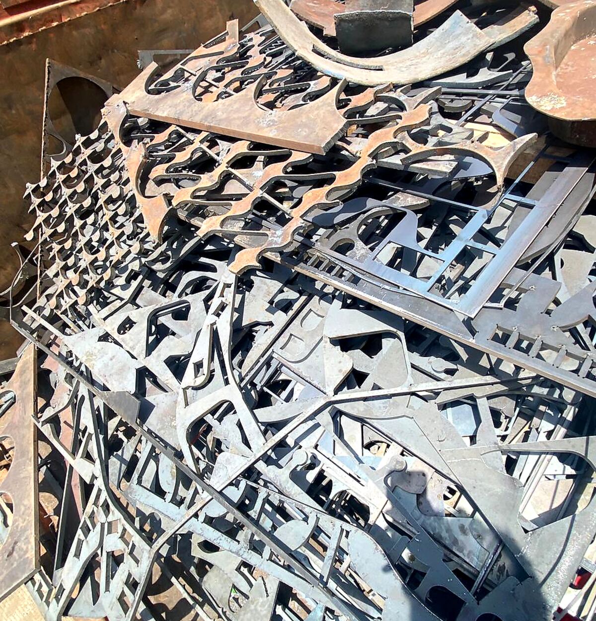 Mild steel scrap detail